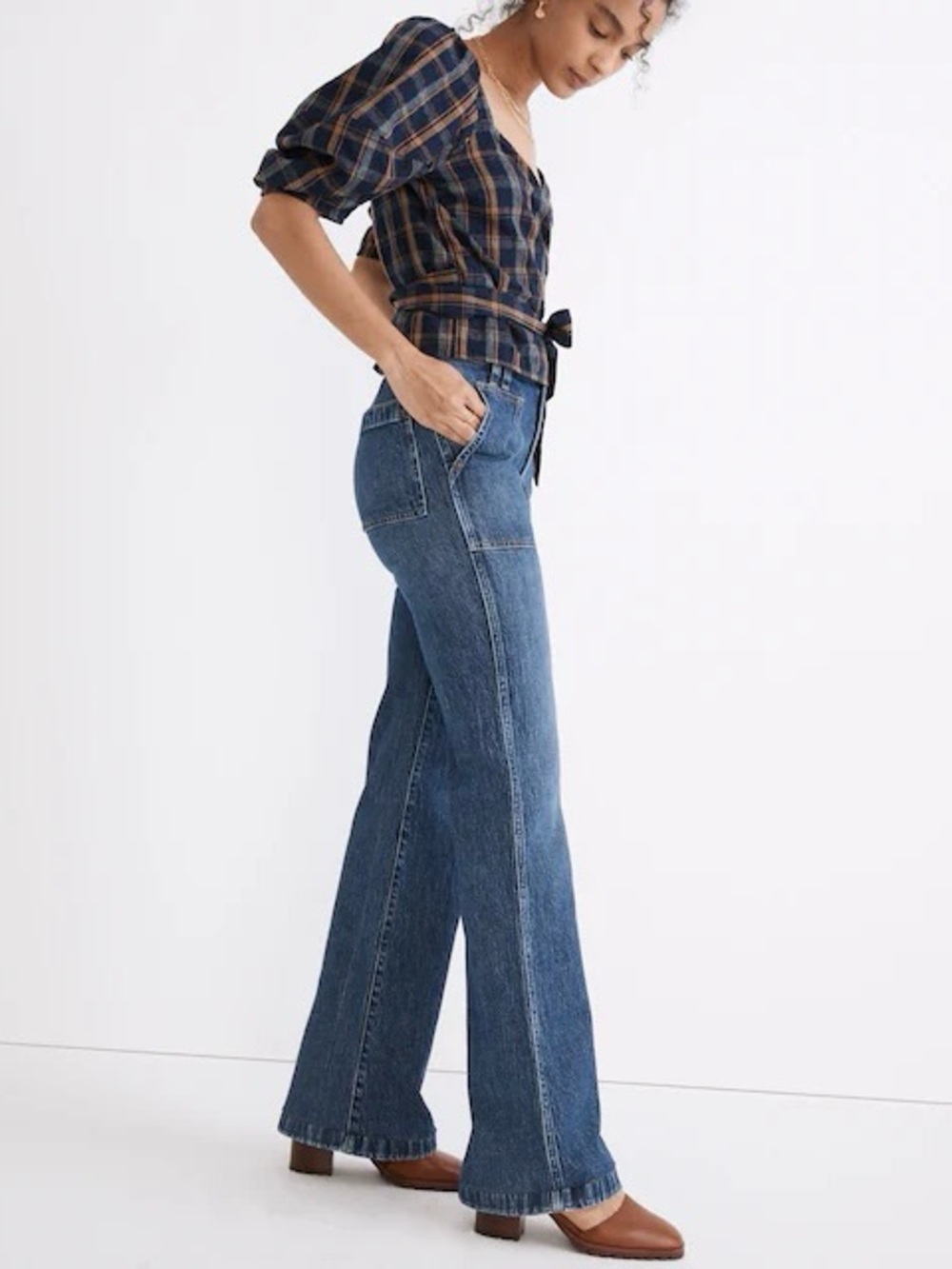 Madewell 11” High-Rise Flare Jeans size 14 - Picture 13 of 14